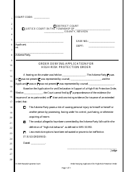 Order Denying Application for High-Risk Protection Order - Nevada