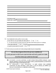 Solicitud Para Obtener Orden De Proteccion - Nevada (Spanish), Page 5