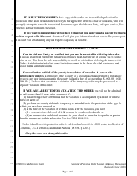 Temporary Protection Order Against Stalking or Harassment - Nevada, Page 4