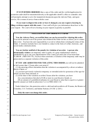 Sexual Assault Temporary Protection Order - Nevada, Page 4