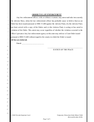 Temporary Protection Order on Behalf of Minor Child - Nevada, Page 5