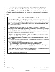 Extended Protection Order on Behalf of Minor Child - Nevada, Page 4