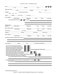 Protection Order Confidential Information Sheet - Adverse Minor - Nevada, Page 2