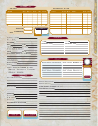 Force and Destiny Character Sheet, Page 2