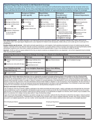 Benefits Eligibility Processing Form - City of Houston, Texas, Page 2