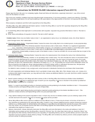 Document preview: Form UCC11 Information Request - Rhode Island