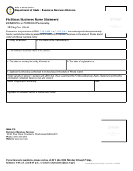 Form 624C Fictitious Business Name Statement - Domestic or Foreign Partnership - Rhode Island, Page 2