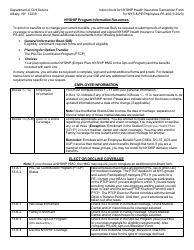 Form PS-404 Nyship Health Insurance Transaction Form for NYS &amp; Pe Employees - New York, Page 3