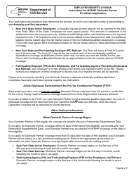 Form PS-425 Nyship Domestic Partner Enrollment Application - New York, Page 6