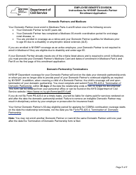 Form PS-425 Nyship Domestic Partner Enrollment Application - New York, Page 7