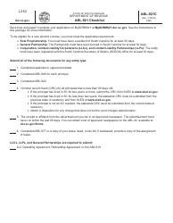 Form ABL-921C Application for Liquor Producer Warehouse License - South Carolina