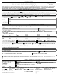 Document preview: DD Form 293 Application for the Review of Discharge From the Armed Forces of the United States
