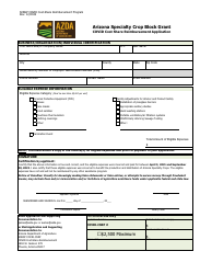 Document preview: Covid Cost Share Reimbursement Application - Arizona Specialty Crop Block Grant - Arizona