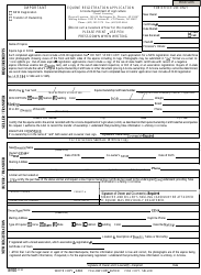 Document preview: Equine Registration Application - Arizona