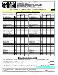 Annual Feed Tonnage Estimation Adjustment/Verification - Arizona, Page 2