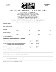 Document preview: Application for the Non-commercial Collection of Highly Safeguarded Protected Native Plant Seed - Arizona