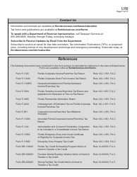 Instructions for Form F-1120 Florida Corporate Income/Franchise Tax Return - Florida, Page 17