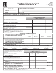 Form F-2220 Underpayment of Estimated Tax on Florida Corporate Income/Franchise Tax - Florida
