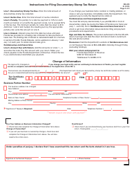 Form DR-225 Documentary Stamp Tax Return for Registered Taxpayers&#039; Unrecorded Documents - Florida, Page 2