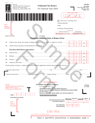 Form DR-904 Pollutants Tax Return - Sample - Florida