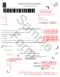 Document preview: Form DR-182 Florida Air Carrier Fuel Tax Return - Sample - Florida, 2023