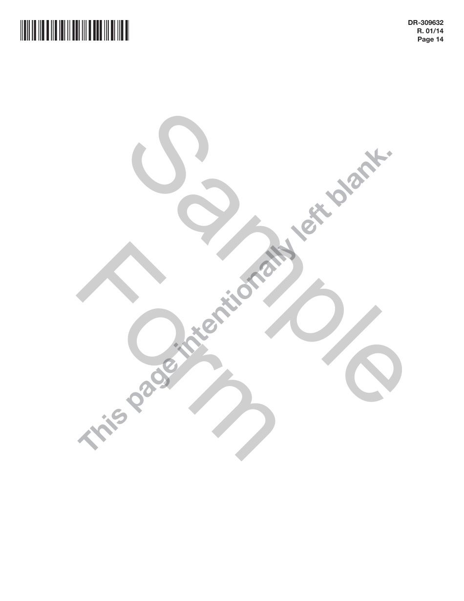 Form DR-309632 Wholesaler / Importer Fuel Tax Return - Sample - Florida, Page 14