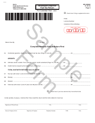 Form DR-309632 Wholesaler/Importer Fuel Tax Return - Sample - Florida, Page 3
