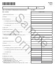 Form DR-309633 Mass Transit System Provider Fuel Tax Return - Sample - Florida, Page 4