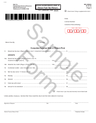 Form DR-309634 Local Government User of Diesel Fuel Tax Return - Sample - Florida, Page 3