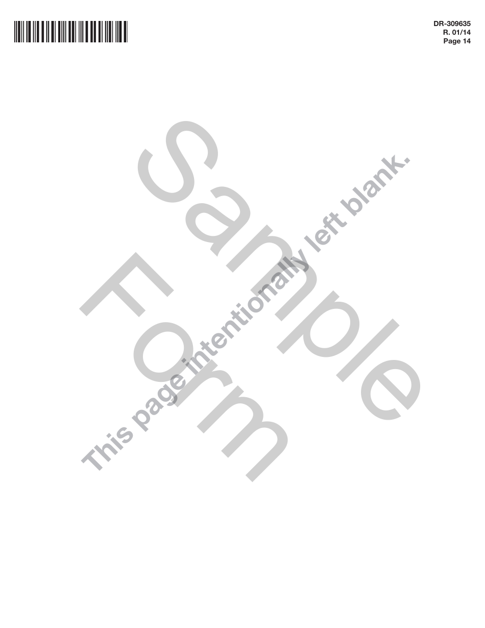 Form DR-309635 Blender Fuel Tax Return - Sample - Florida, Page 14