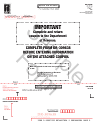 Form DR-309638 Exporter Fuel Tax Return - Sample - Florida