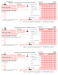 Form DR-907 Insurance Premium Installment Payment - Florida