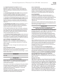 Instructions for Form DR-908 Insurance Premium Taxes and Fees Return - Florida, Page 13