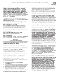 Instructions for Form DR-908 Insurance Premium Taxes and Fees Return - Florida, Page 6