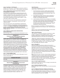 Instructions for Form DR-908 Insurance Premium Taxes and Fees Return - Florida, Page 9