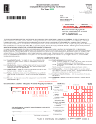 Form DR-601G Governmental Leasehold Intangible Personal Property Tax Return - Florida