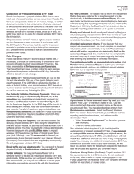 Instructions for Form E911-PPW Florida Prepaid Wireless E911 Fee Return - Florida, Page 2