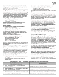 Instructions for Form E911-PPW Florida Prepaid Wireless E911 Fee Return - Florida, Page 3