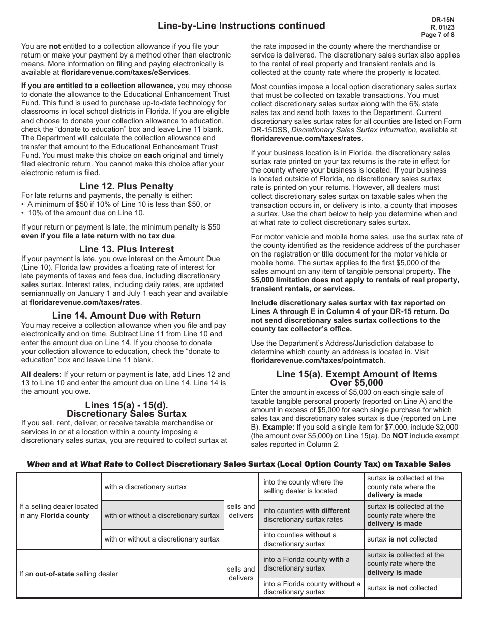 Download instructions for form dr 15 sales and use tax return pdf