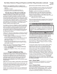 Instructions for Form DR-15EZ Sales and Use Tax Return - Florida, Page 4