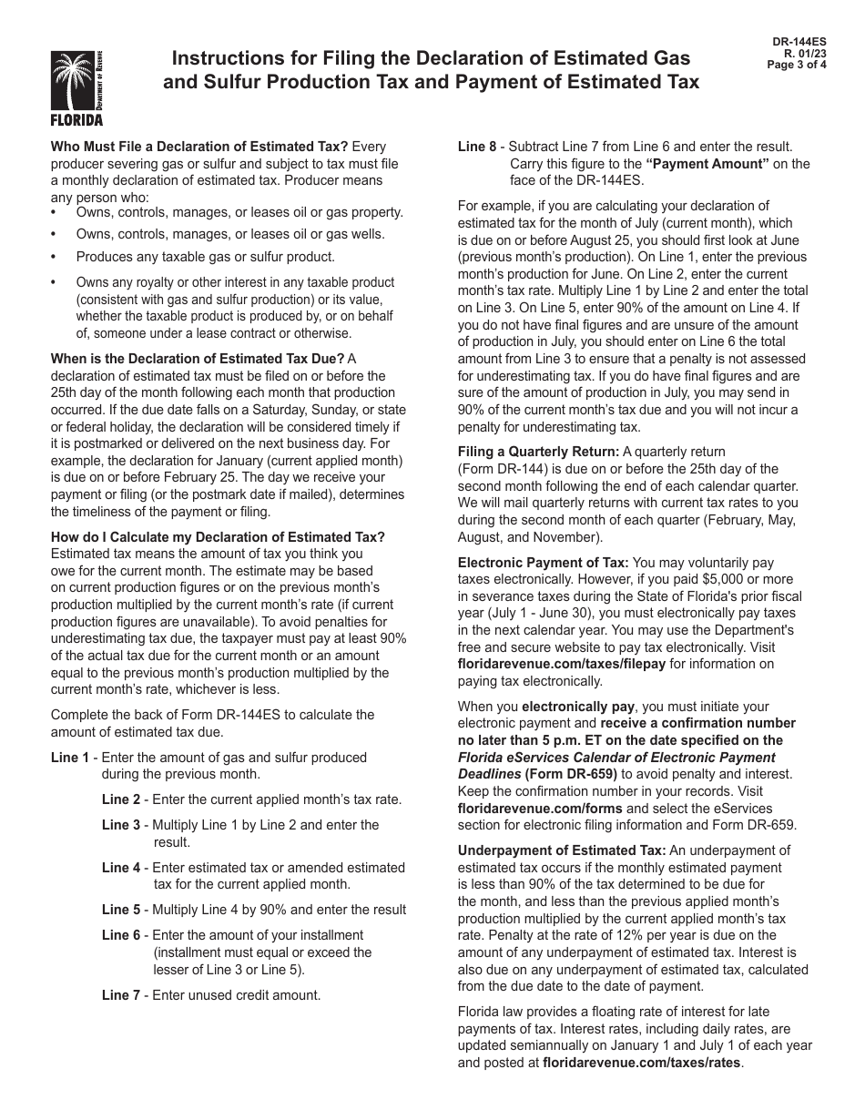 Form Dr 144 Download Printable Pdf Or Fill Online Gas And Sulfur Production Quarterly Tax Return 5992