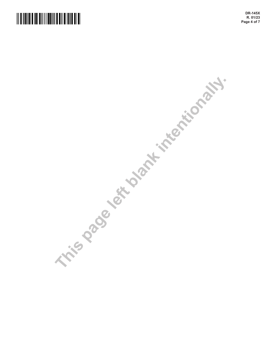 Form DR-145X Oil Production Monthly Amended Tax Return - Florida, Page 4