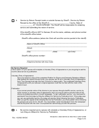 Request and Service Instruction Form - Kansas, Page 3