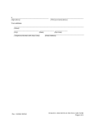 Request and Service Instruction Form - Kansas, Page 4