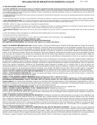 Formulario F-1 Declaracion De Impuestos De Ingreso Localanual - Pennsylvania (Spanish), Page 3