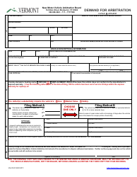 Form VN-219 Demand for Arbitration - Vermont, Page 3