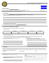 Document preview: Articles of Amendment - Business/Professional Corporation - Oregon