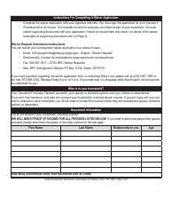 Form CAT539 (129) Oregon State Overpayment Waiver Application - Oregon, Page 2