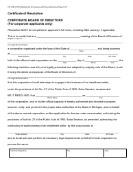 Form FIS1028 Sales Finance Company License Application - Michigan, Page 6
