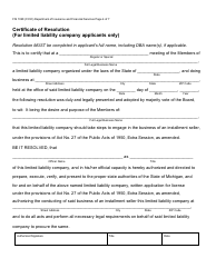 Form FIS1028 Sales Finance Company License Application - Michigan, Page 7